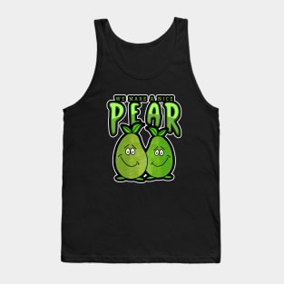 PAIR Of Cute Pears Art Funny Food Pun Tank Top